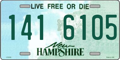 NH license plate 1416105