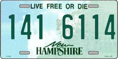 NH license plate 1416114