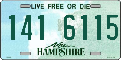 NH license plate 1416115