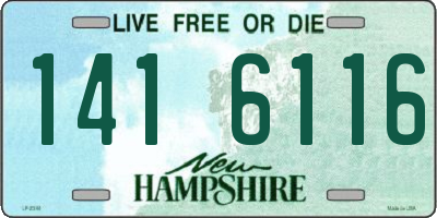 NH license plate 1416116