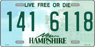 NH license plate 1416118