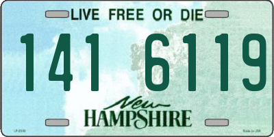 NH license plate 1416119