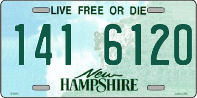 NH license plate 1416120