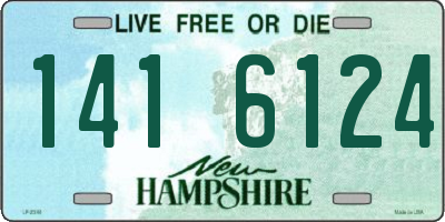 NH license plate 1416124