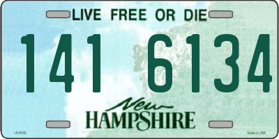 NH license plate 1416134