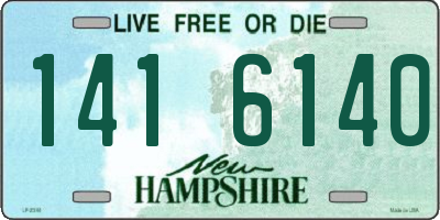 NH license plate 1416140