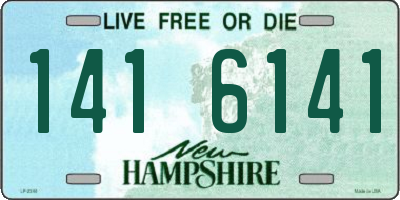 NH license plate 1416141
