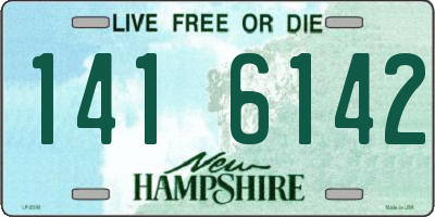 NH license plate 1416142