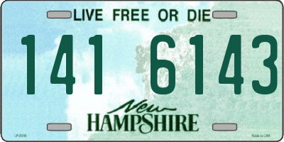 NH license plate 1416143