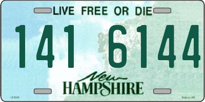 NH license plate 1416144