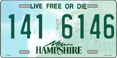 NH license plate 1416146