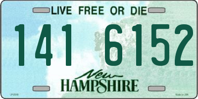 NH license plate 1416152