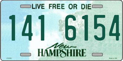 NH license plate 1416154
