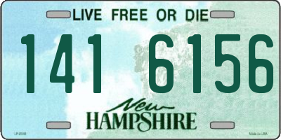 NH license plate 1416156