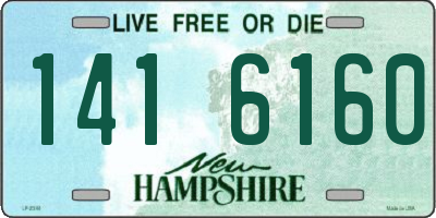 NH license plate 1416160