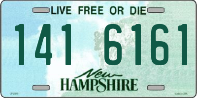 NH license plate 1416161