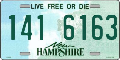 NH license plate 1416163