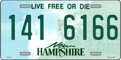 NH license plate 1416166