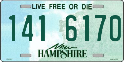 NH license plate 1416170