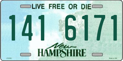 NH license plate 1416171