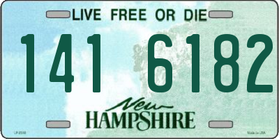 NH license plate 1416182