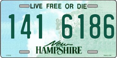 NH license plate 1416186