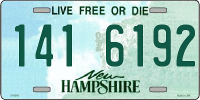 NH license plate 1416192