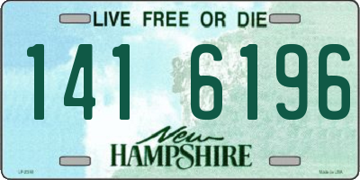 NH license plate 1416196