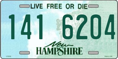 NH license plate 1416204
