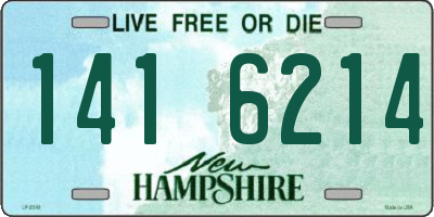 NH license plate 1416214