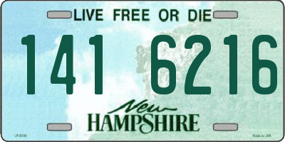 NH license plate 1416216