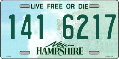 NH license plate 1416217