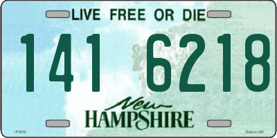 NH license plate 1416218