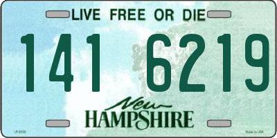 NH license plate 1416219