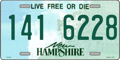 NH license plate 1416228