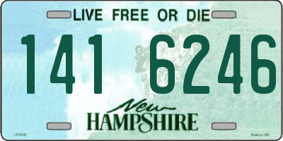 NH license plate 1416246