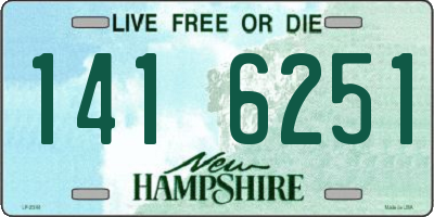 NH license plate 1416251