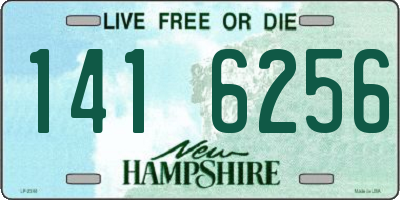 NH license plate 1416256