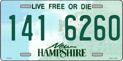NH license plate 1416260