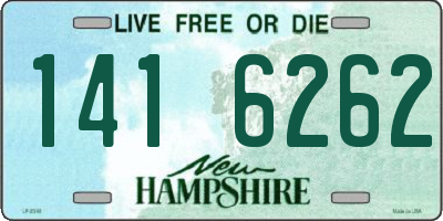 NH license plate 1416262