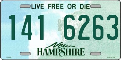 NH license plate 1416263