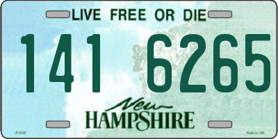 NH license plate 1416265
