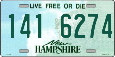 NH license plate 1416274