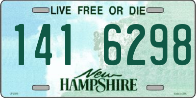 NH license plate 1416298