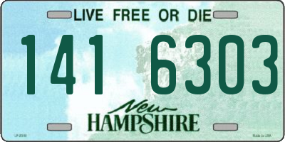 NH license plate 1416303