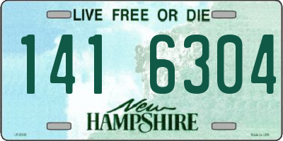 NH license plate 1416304