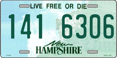 NH license plate 1416306