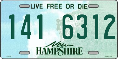 NH license plate 1416312