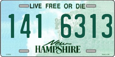 NH license plate 1416313