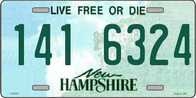 NH license plate 1416324
